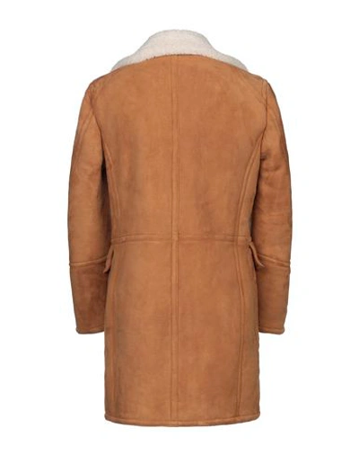 Shop Dsquared2 Coat In Camel
