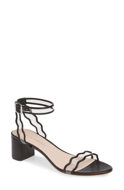Shop Loeffler Randall Emi Clear Ankle Strap Sandal In Black