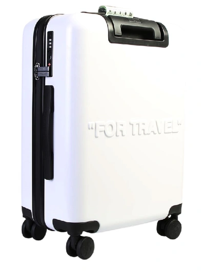 Shop Off-white Branded Suitcase In White