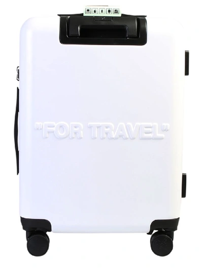 Shop Off-white Branded Suitcase In White