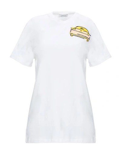 Shop Au Jour Le Jour T-shirts In White