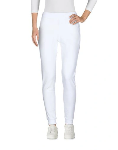 Shop Moschino Pants In White