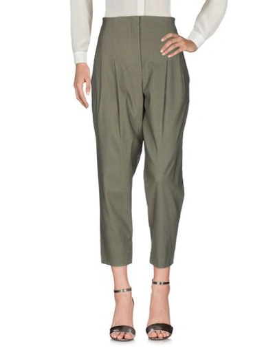 Shop A.l.c Casual Pants In Military Green