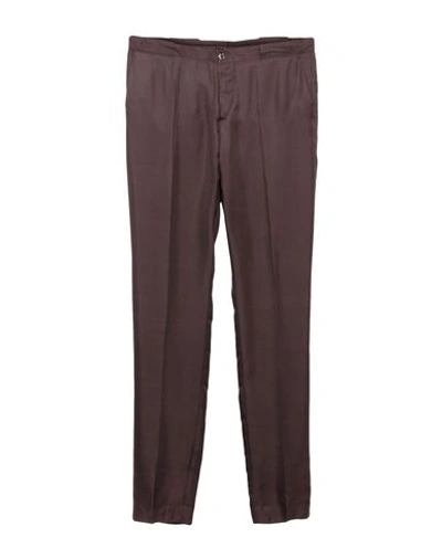 Shop Etro Casual Pants In Cocoa