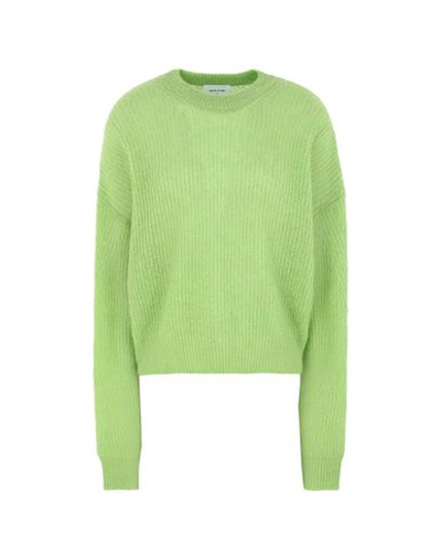Shop Wood Wood Woman Sweater Green Size L Acrylic, Mohair Wool, Polyamide