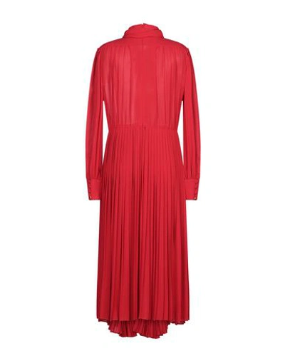 Shop Valentino Garavani Woman Midi Dress Red Size 4 Silk