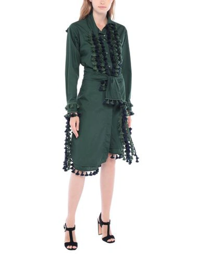 Shop Loewe Midi Dresses In Green