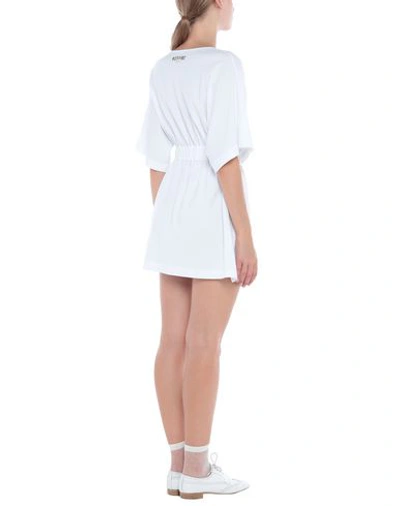 Shop Moschino Woman Cover-up White Size M Cotton, Elastane
