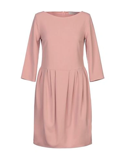 Shop L'autre Chose L' Autre Chose Woman Mini Dress Pastel Pink Size 10 Polyester, Viscose, Elastane