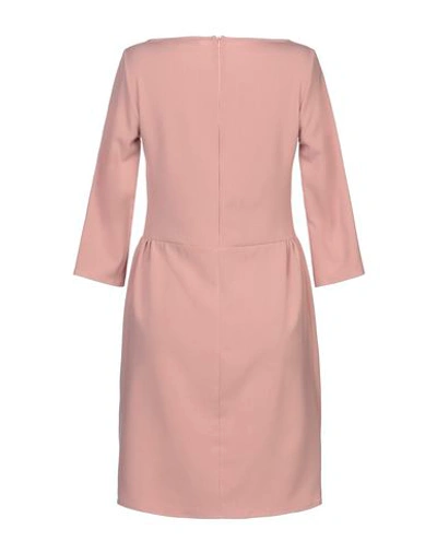 Shop L'autre Chose L' Autre Chose Woman Mini Dress Pastel Pink Size 10 Polyester, Viscose, Elastane