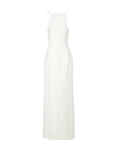 Shop Ronald Van Der Kemp Long Dresses In Ivory