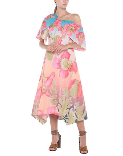 Peter Pilotto Midi Dresses In Pink