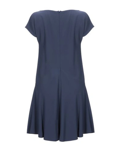 Shop Antonelli Short Dresses In Dark Blue