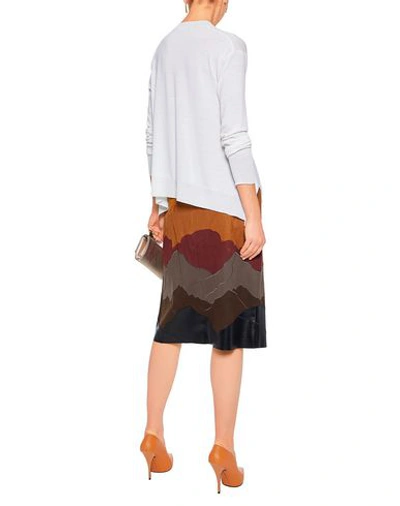 Shop Stella Mccartney Midi Skirts In Camel
