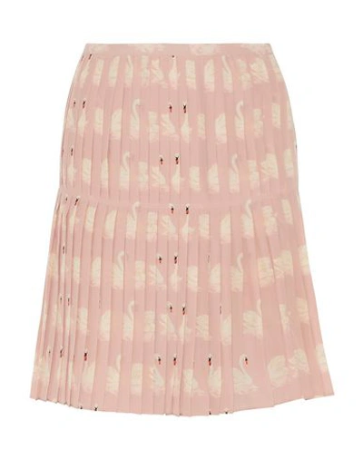 Shop Stella Mccartney Woman Midi Skirt Pink Size 0 Silk