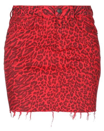 Shop Current Elliott Mini Skirts In Red