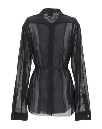 Shop Ann Demeulemeester Solid Color Shirts & Blouses In Black