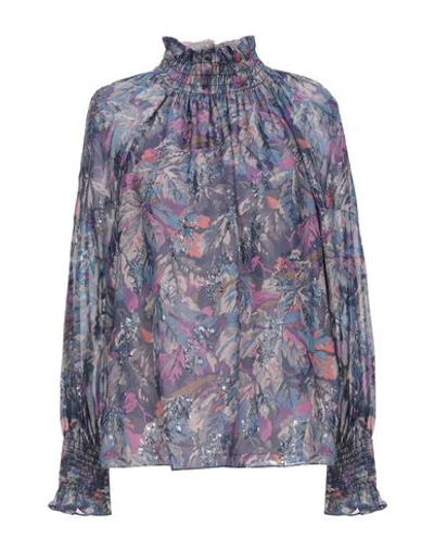 Shop Rebecca Taylor Blouse In Purple