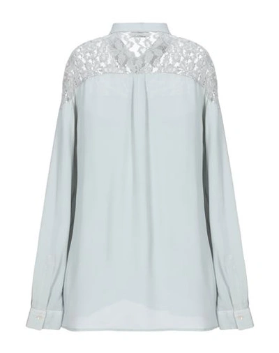 Shop Her Shirt Lace Shirts & Blouses In Light Grey