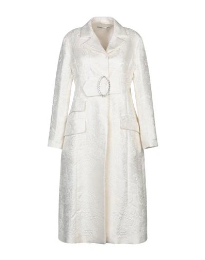 Shop Alessandra Rich Full-length Jacket In White
