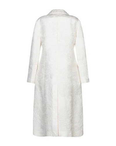 Shop Alessandra Rich Full-length Jacket In White