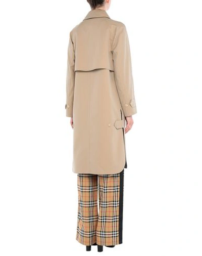 Shop Burberry Full-length Jacket In Sand