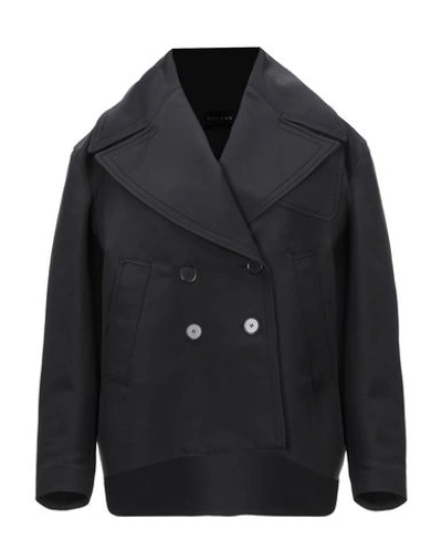 Shop Rochas Coat In Black