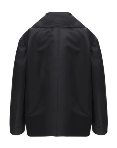 Shop Rochas Coat In Black