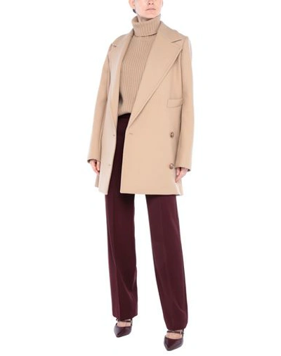 Shop Stella Mccartney Coat In Beige