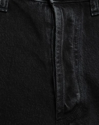 Shop Off-white Denim Shorts In Black