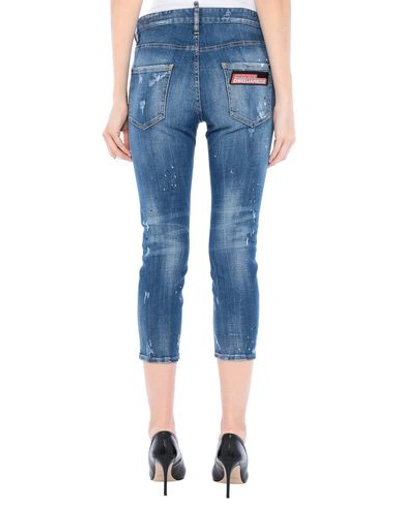 Dsquared2 Denim Cropped In Blue