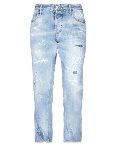 Shop Dsquared2 Woman Jeans Blue Size 6 Cotton