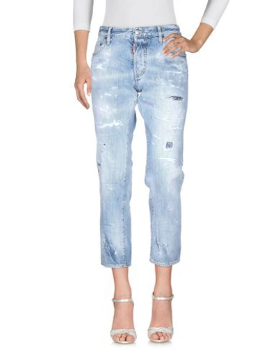 Shop Dsquared2 Woman Jeans Blue Size 6 Cotton