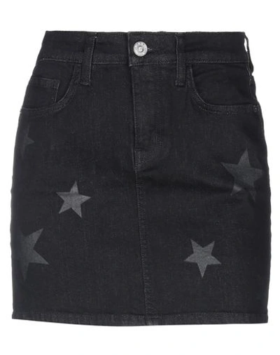 Shop Current Elliott Denim Skirt In Black
