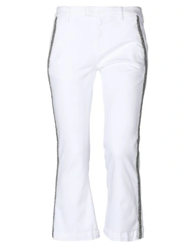 Shop Dondup Woman Jeans White Size 30 Cotton, Elastane