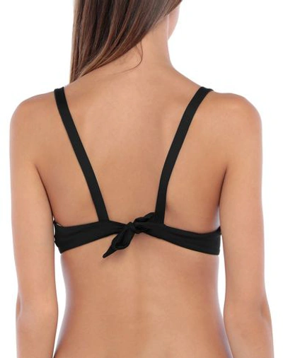 Shop Moschino Bikini Tops In Black