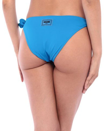 Shop Moschino Swim Briefs In Azure