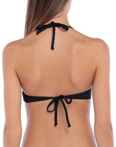 Shop Moschino Bikini Tops In Black