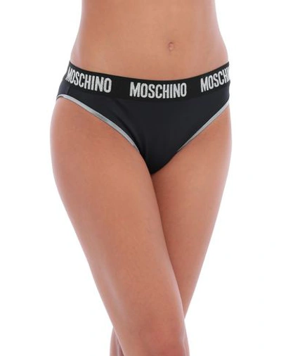 Shop Moschino Swim Briefs In Black