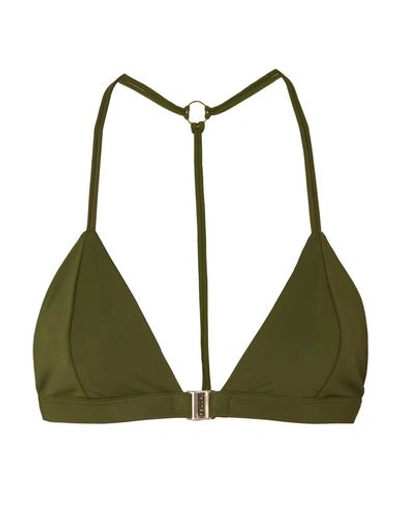 Shop Fella Bikini Tops In Military Green