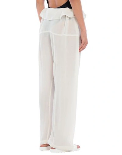 Shop Sophie Deloudi Beach Shorts And Pants In Ivory