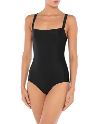 Shop Matteau One-piece Swimsuits In Black