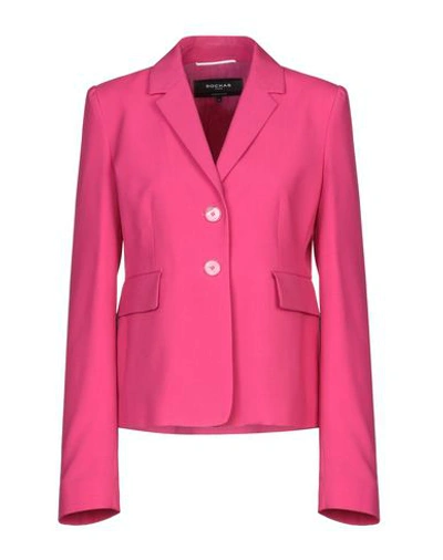 Shop Rochas Blazer In Fuchsia