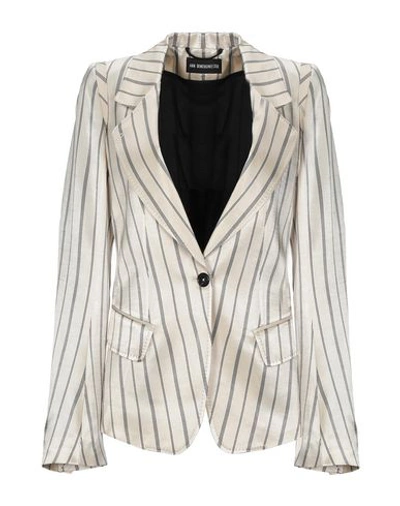 Shop Ann Demeulemeester Suit Jackets In Ivory