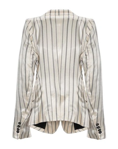 Shop Ann Demeulemeester Suit Jackets In Ivory