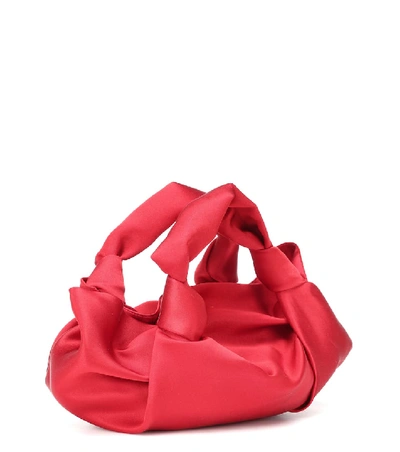 Shop The Row The Ascot Satin Clutch In Red