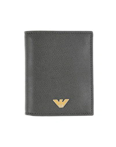 Shop Emporio Armani Wallet In Lead