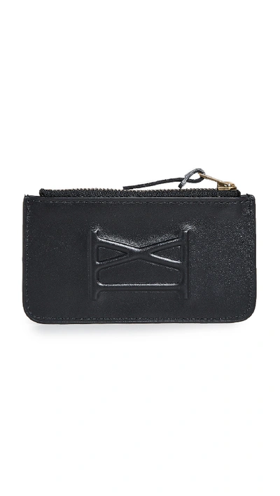 Shop Ami Alexandre Mattiussi Zipper Wallet In Black