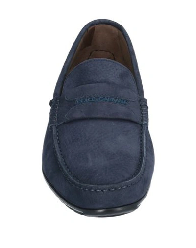 Shop Dolce & Gabbana Loafers In Dark Blue