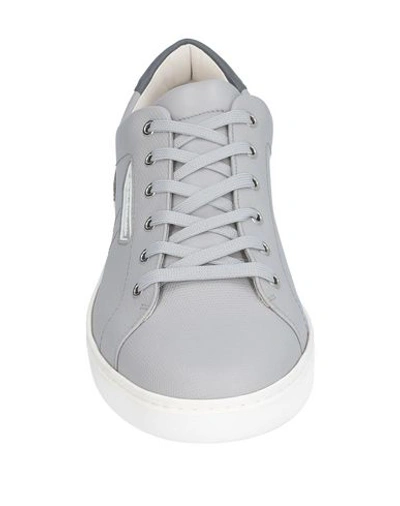 Shop Dolce & Gabbana Man Sneakers Light Grey Size 8.5 Calfskin